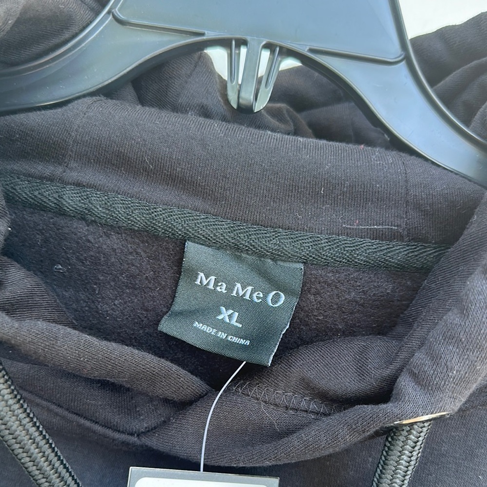 NEW Ma Me O Black Pullover Hoodie SZ XL - Picture 3 of 4